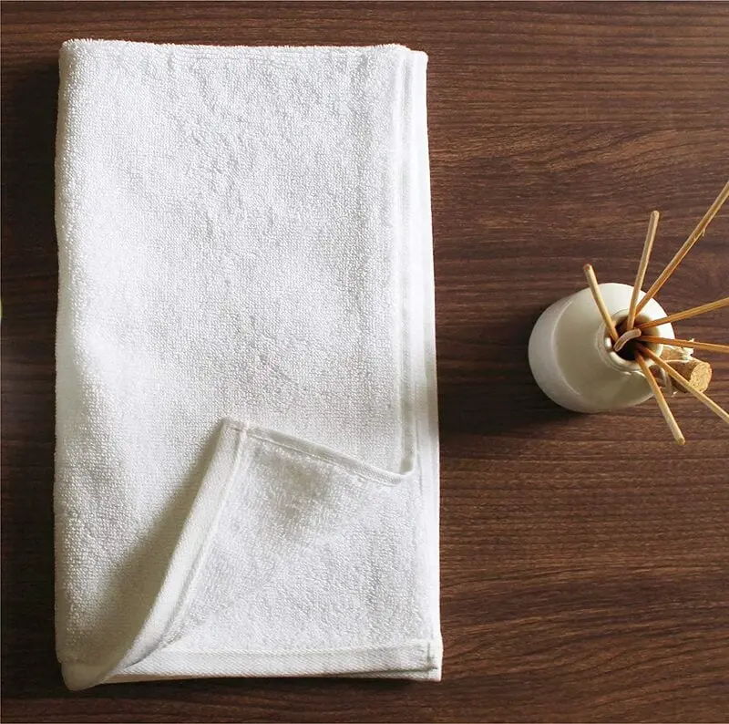Terry Cotton Hand Towel – Classic White | Soft, Absorbent & Durable